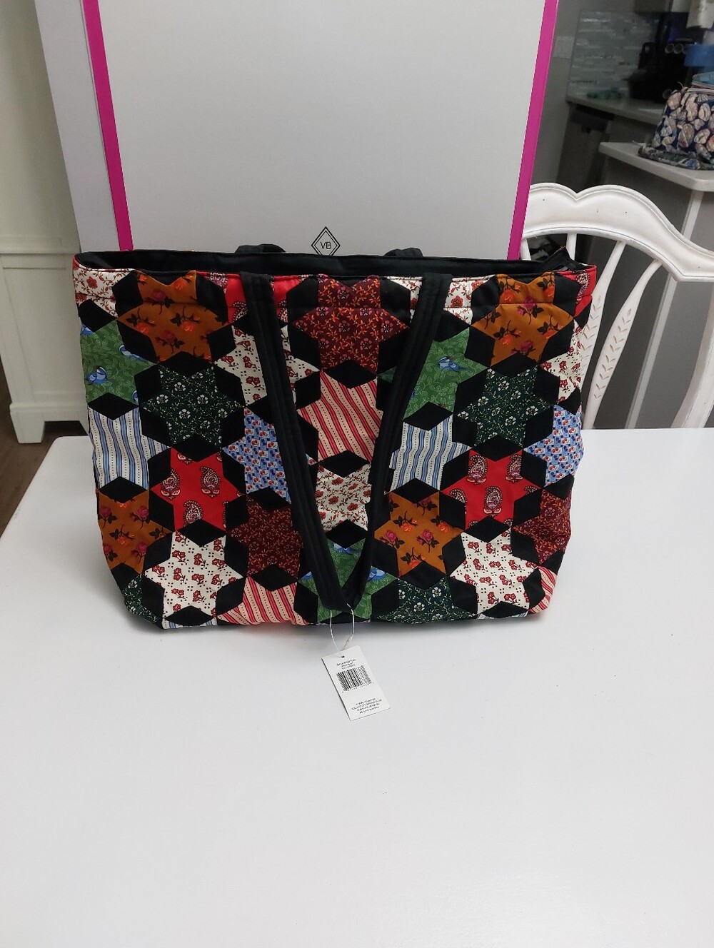 Vera Bradley Original Zip Tote Star Patchwork NWT